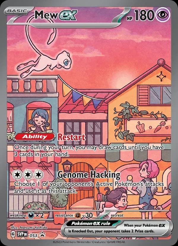 Mew ex card, number 053